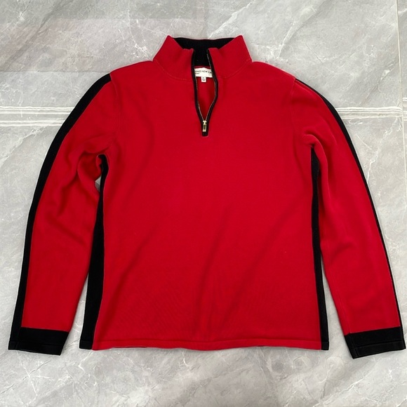 Women's Jones New York Sport Quarter Zip Collared Long Sleeve Sweater XL - Picture 1 of 16